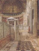 Alma-Tadema, Sir Lawrence Interior of the Church of San Clemente (mk23) oil